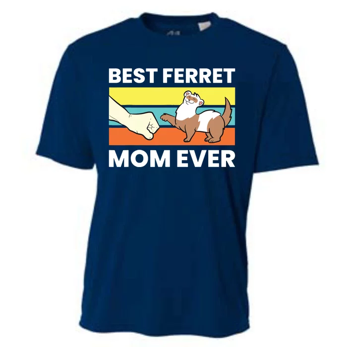 Best Ferret Mom Ever Love Ferret Cooling Performance Crew T-Shirt