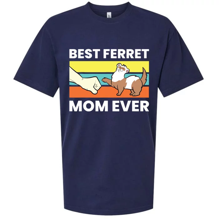 Best Ferret Mom Ever Love Ferret Sueded Cloud Jersey T-Shirt