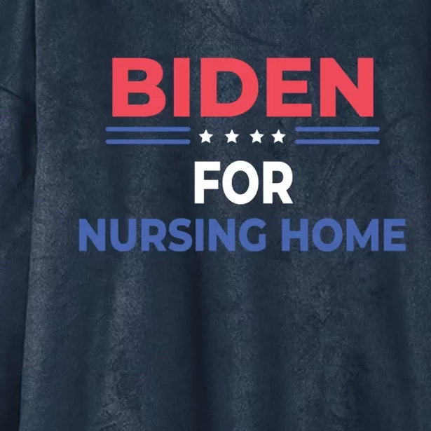 Biden For Nursing Home Hooded Wearable Blanket