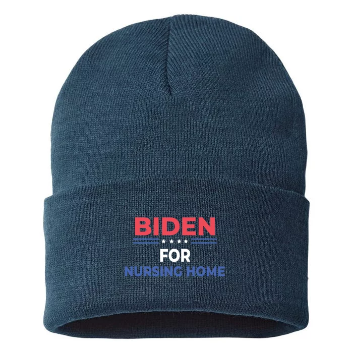 Biden For Nursing Home Sustainable Knit Beanie