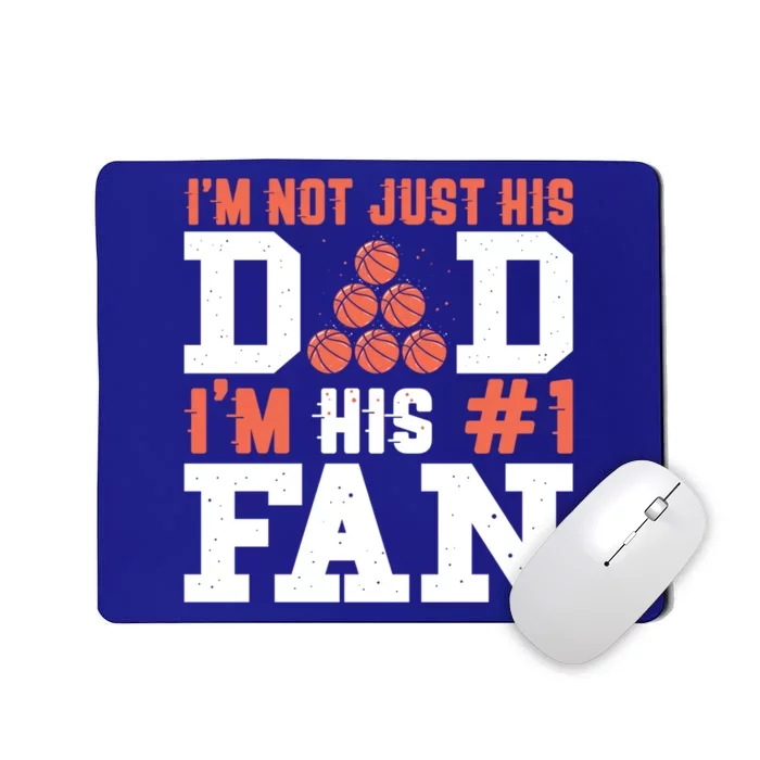 Basketball Father Number 1 Fan Gift Basketball Dad Gift Mousepad