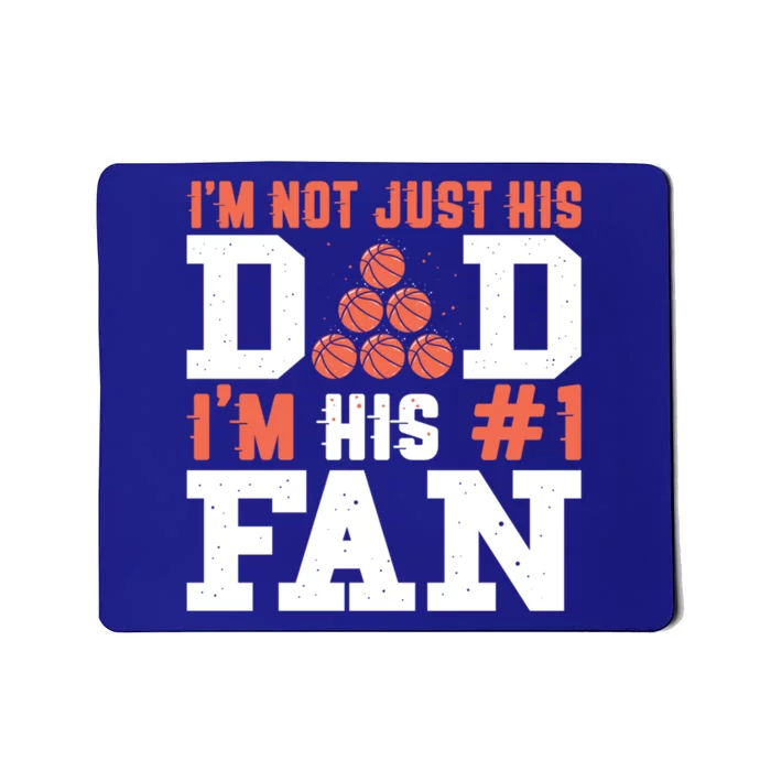 Basketball Father Number 1 Fan Gift Basketball Dad Gift Mousepad