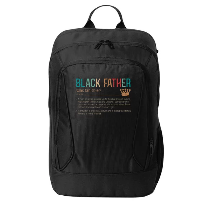 Black Father Noun Father Day Gifts Classic City Backpack