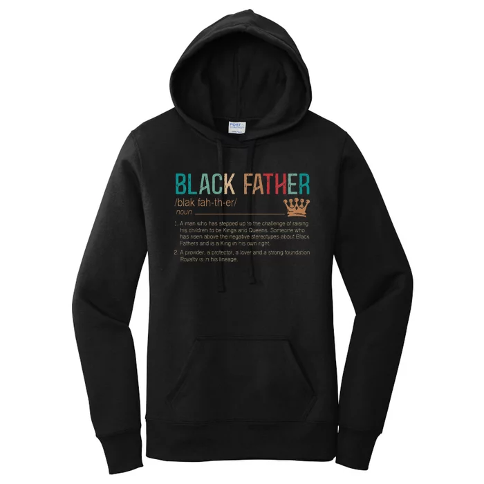 Black Father Noun Father Day Gifts Classic Women's Pullover Hoodie