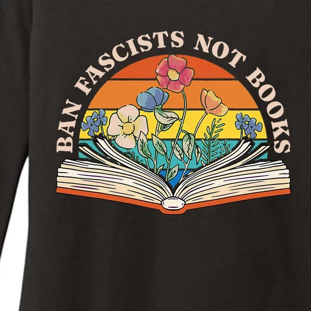 Ban Fascists Not Books Womens CVC Long Sleeve Shirt