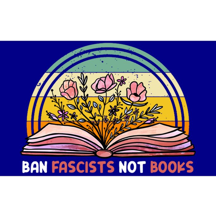 Ban Fascists Not Books Pink Flowers Gift Bumper Sticker