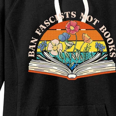 Ban Fascists Not Books Women's Fleece Hoodie