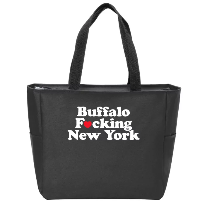 Buffalo Fucking New York Heart 716 Buffalo Ny Zip Tote Bag