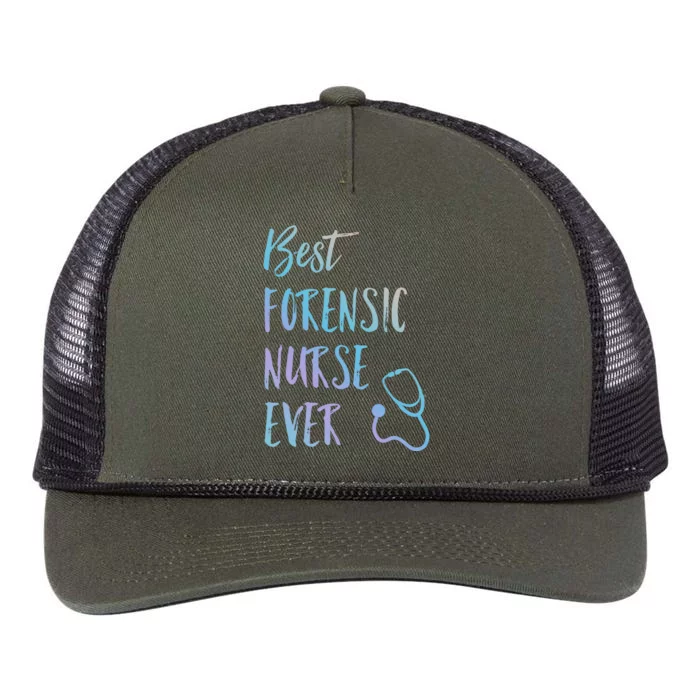 Best Forensic Nurse Ever National Nurses Week Meaningful Gift Retro Rope Trucker Hat Cap