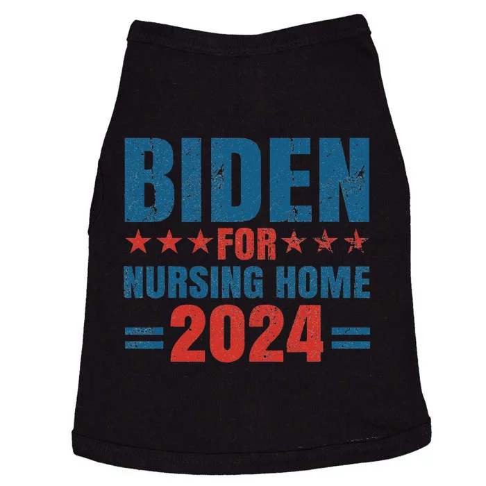 Biden for Nursing Home 2024 Pro Trump 2024 Election Costume Doggie Tank