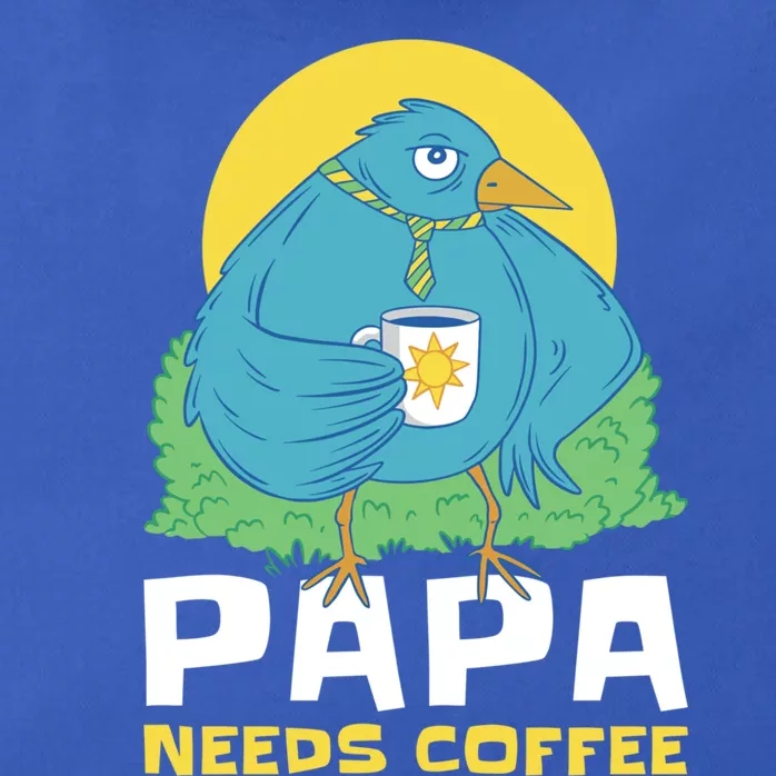 Bird Father Needs Coffee For Fathersday Gift Zip Tote Bag