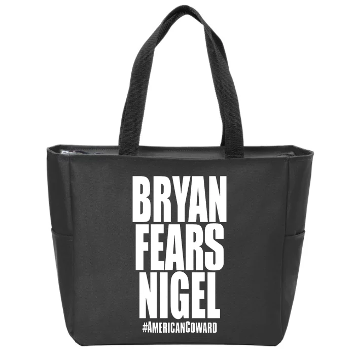 Bryan Fears Nigel Zip Tote Bag