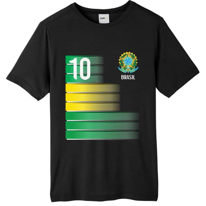 Brasil Flag Number 10 Brazil Soccer   Boys   Pullover Hoodie ChromaSoft Performance T-Shirt