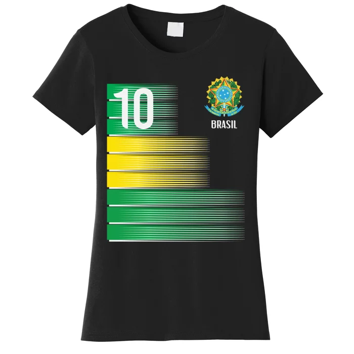 Brasil Flag Number 10 Brazil Soccer   Boys   Pullover Hoodie Women's T-Shirt