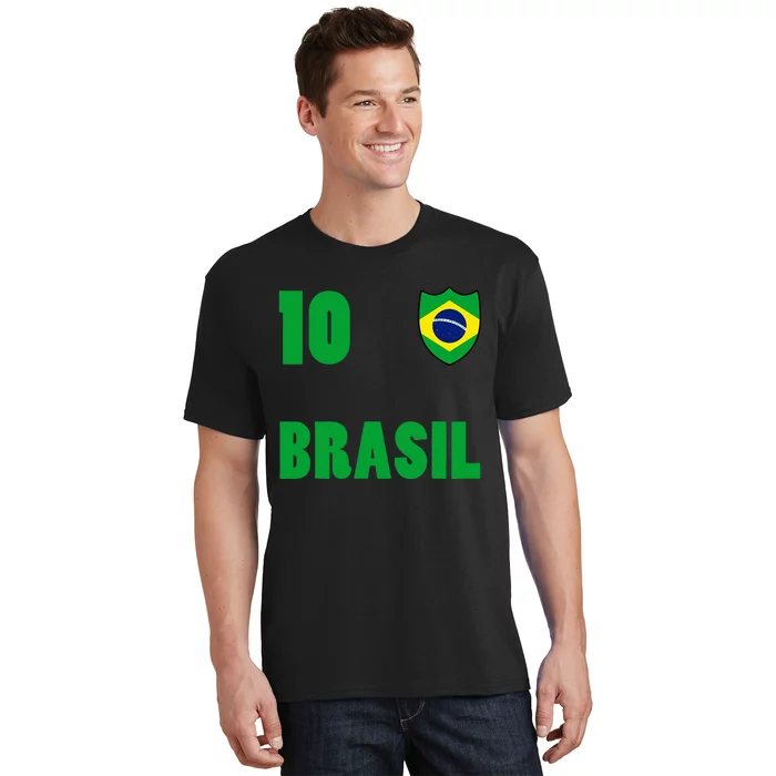 Brazil Flag Number 10 Brasil T-Shirt