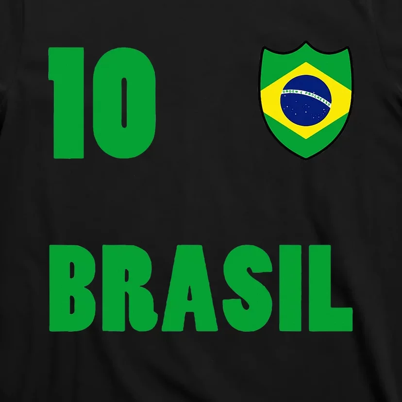 Brazil Flag Number 10 Brasil T-Shirt