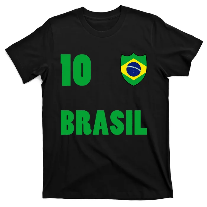 Brazil Flag Number 10 Brasil T-Shirt