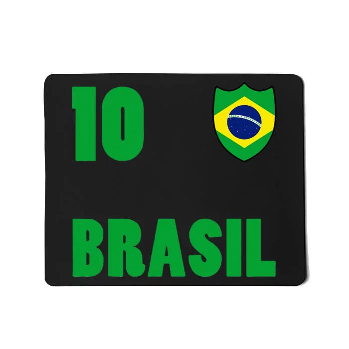 Brazil Flag Number 10 Brasil Mousepad