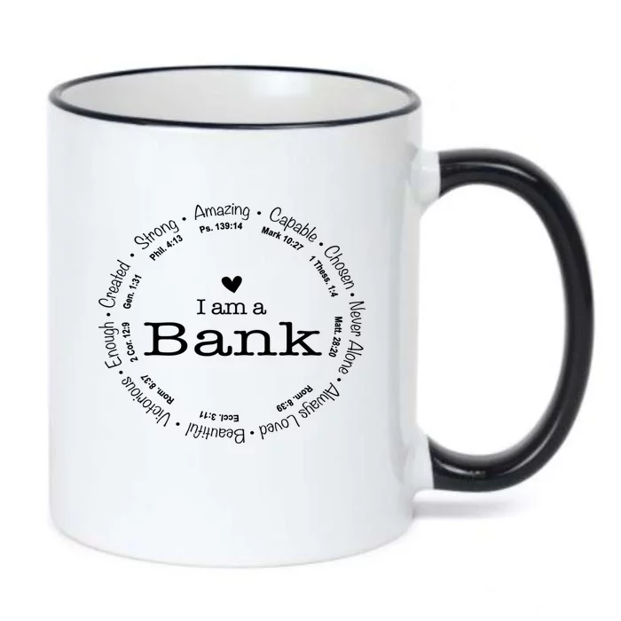 Bank Family Name Mom Name Mothers Day Gift Black Color Changing Mug