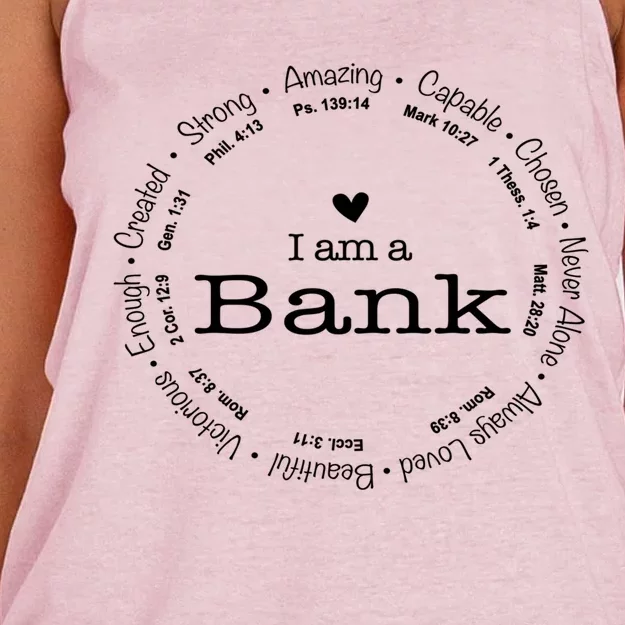 Bank Family Name Mom Name Mothers Day Gift Women's Knotted Racerback Tank