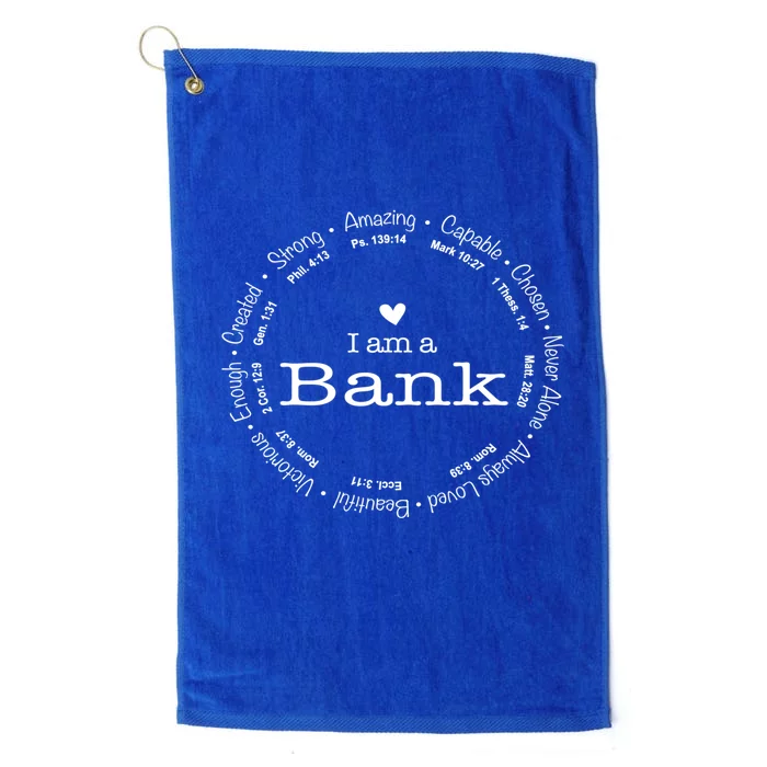 Bank Family Name Mom Name Mothers Day Gift Platinum Collection Golf Towel