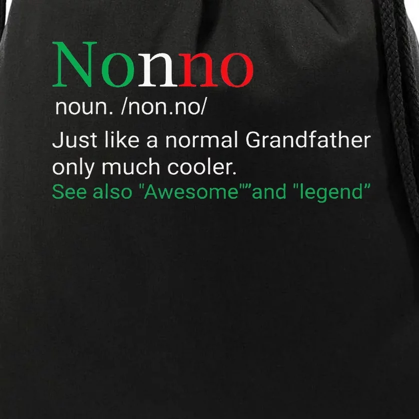 Best Funny Nonno Italian Grandfather Drawstring Bag