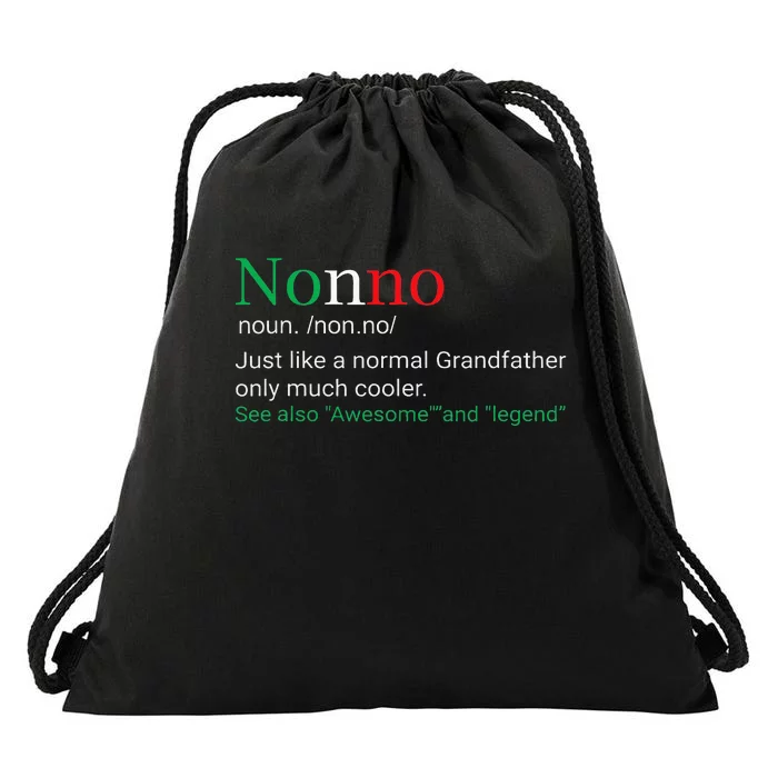 Best Funny Nonno Italian Grandfather Drawstring Bag