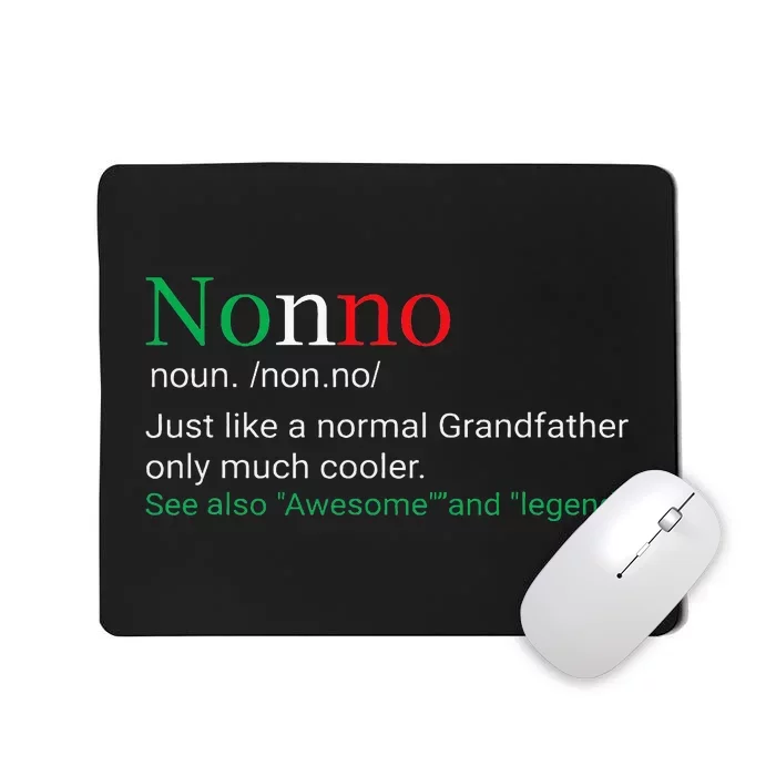 Best Funny Nonno Italian Grandfather Mousepad