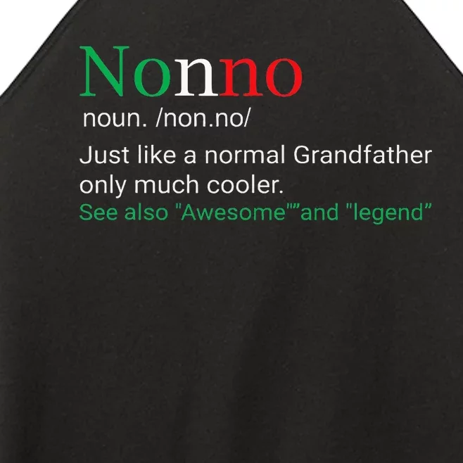 Best Funny Nonno Italian Grandfather Women’s Perfect Tri Rocker Tank