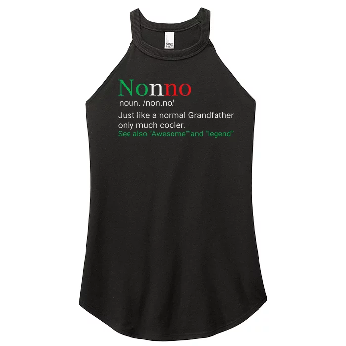 Best Funny Nonno Italian Grandfather Women’s Perfect Tri Rocker Tank