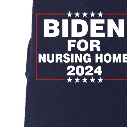 Biden For Nursing Home 2024 Doggie 3-End Fleece Hoodie