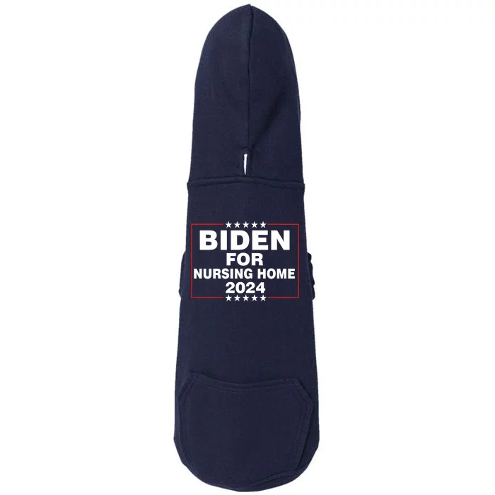 Biden For Nursing Home 2024 Doggie 3-End Fleece Hoodie