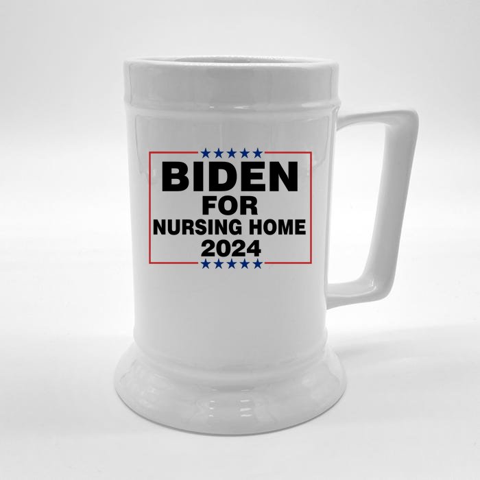 Biden For Nursing Home 2024 Front & Back Beer Stein