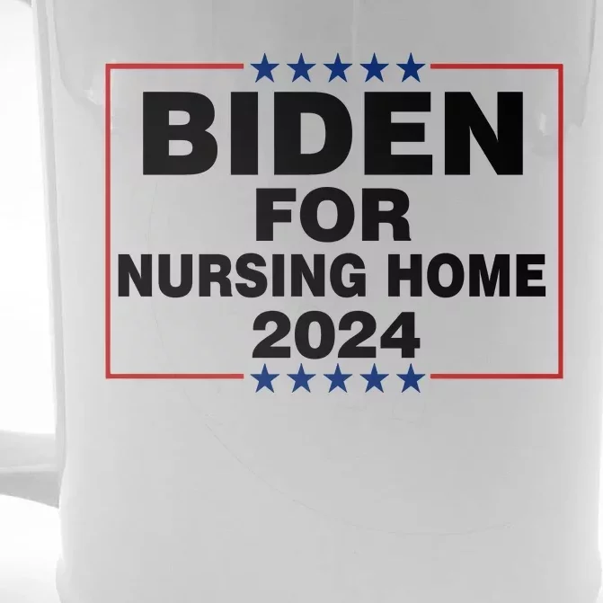 Biden For Nursing Home 2024 Front & Back Beer Stein