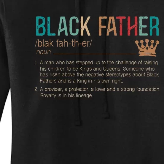 Black Father Noun Father Day Gifts Classic Women's Pullover Hoodie