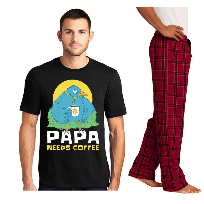 Bird Father Needs Coffee For Fathersday Gift Pajama Set