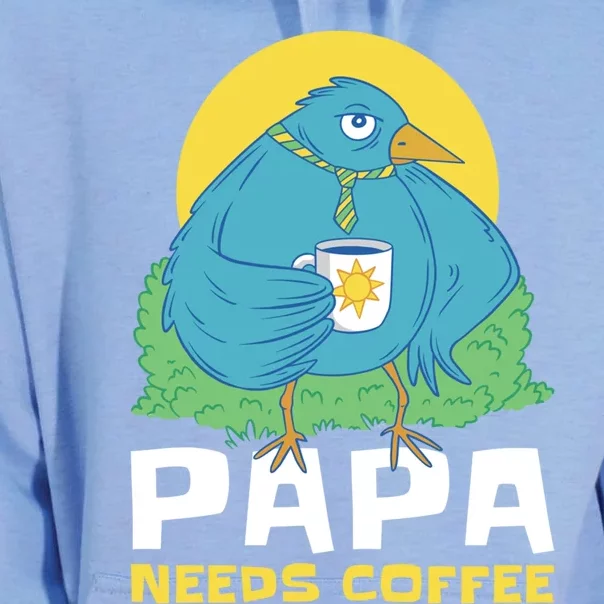 Bird Father Needs Coffee For Fathersday Gift Unisex Surf Hoodie