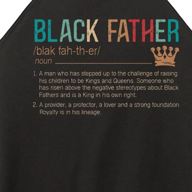 Black Father Noun Father Day Gifts Classic Women’s Perfect Tri Rocker Tank