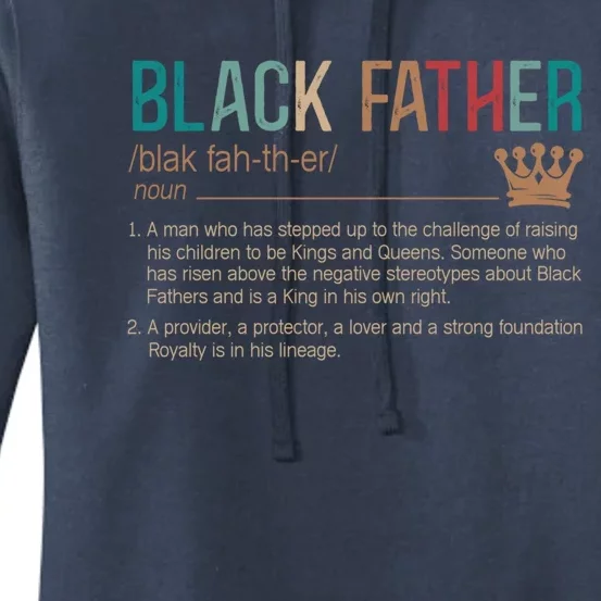 Black Father Noun Father Day Funny Gift Classic Gift Women's Pullover Hoodie