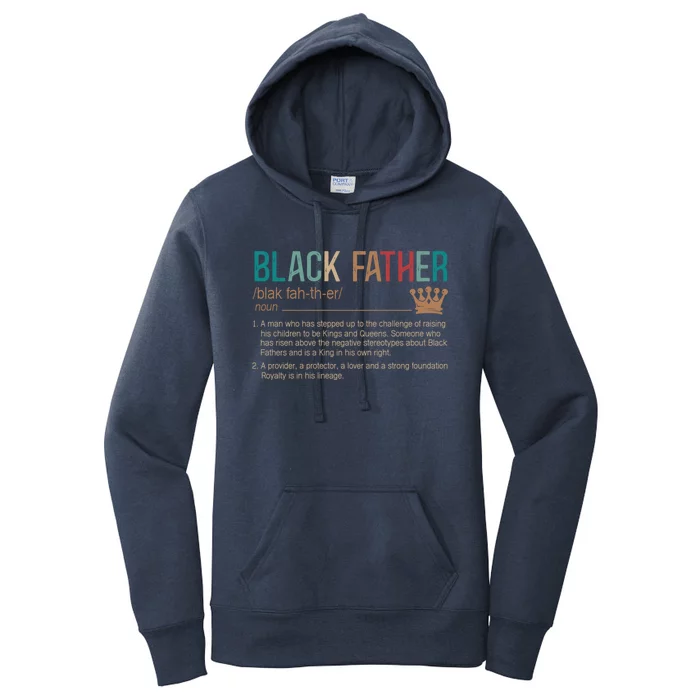 Black Father Noun Father Day Funny Gift Classic Gift Women's Pullover Hoodie