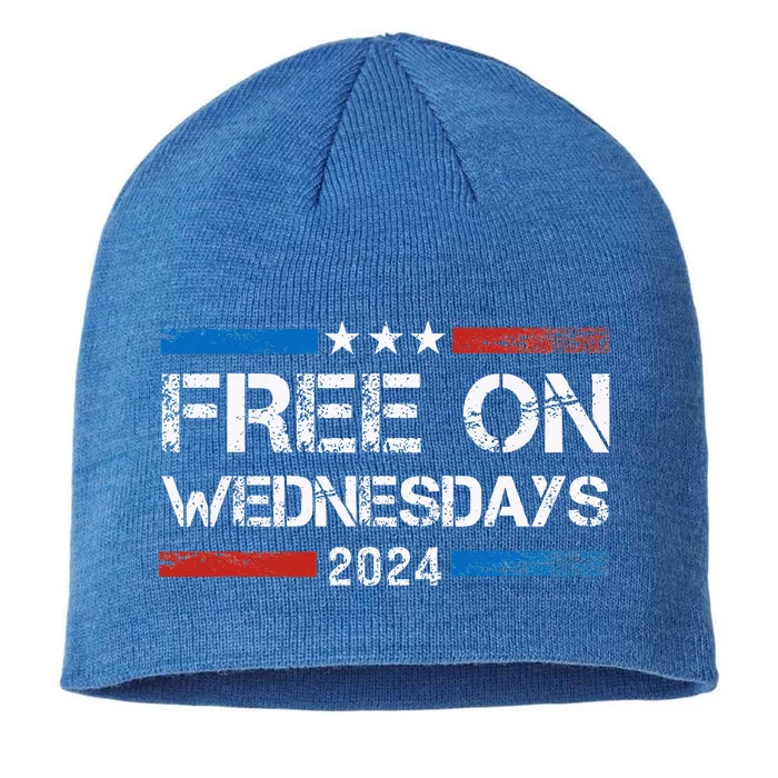 Biden Free On Wednesdays Us Flag 8 1/2in Sustainable Knit Beanie