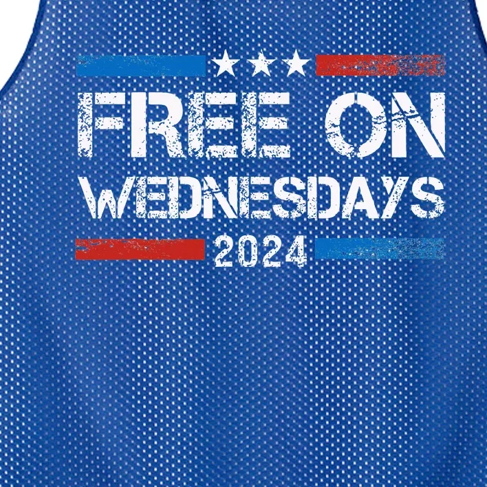 Biden Free On Wednesdays Us Flag Mesh Reversible Basketball Jersey Tank