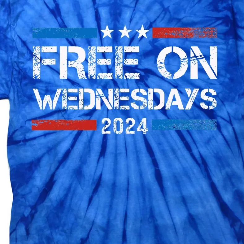 Biden Free On Wednesdays Us Flag Tie-Dye T-Shirt