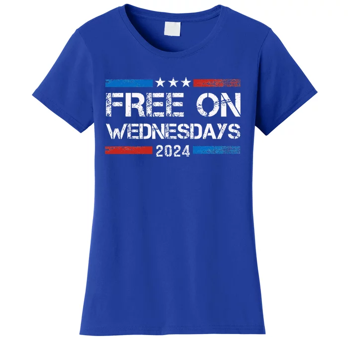 Biden Free On Wednesdays Us Flag Women's T-Shirt