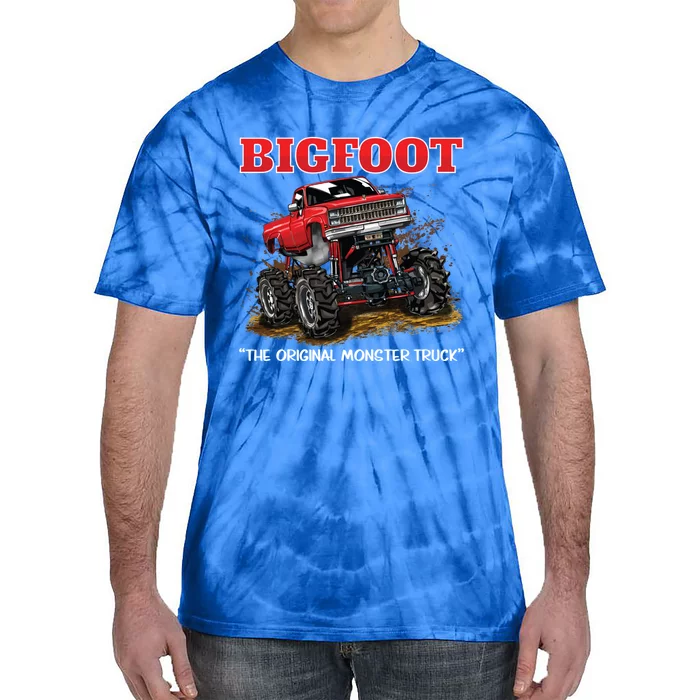 Big Foot Original Monster Truck Gift Tie-Dye T-Shirt