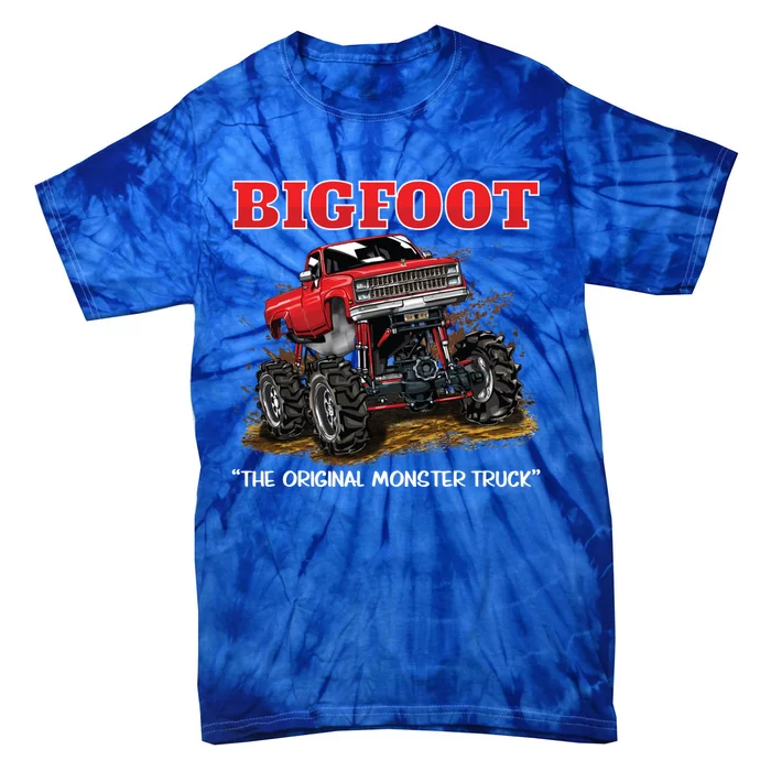 Big Foot Original Monster Truck Gift Tie-Dye T-Shirt