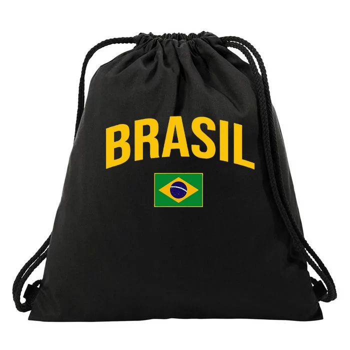 Brasil Flag Of Brazil Drawstring Bag