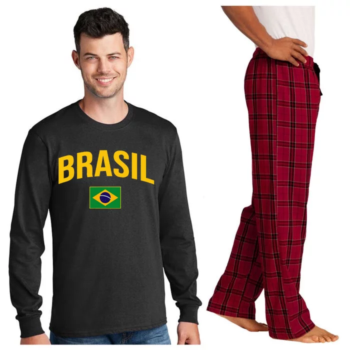 Brasil Flag Of Brazil Long Sleeve Pajama Set