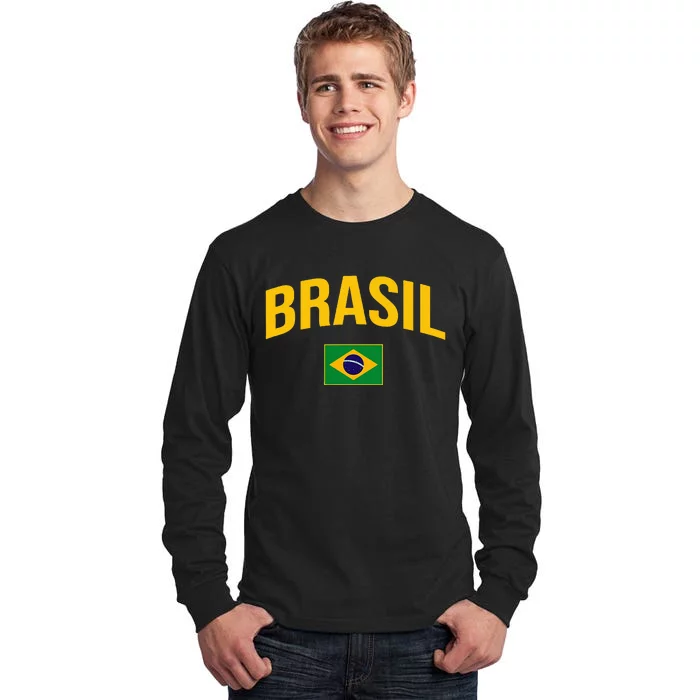 Brasil Flag Of Brazil Tall Long Sleeve T-Shirt