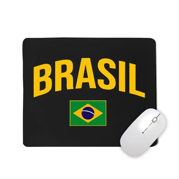 Brasil Flag Of Brazil Mousepad